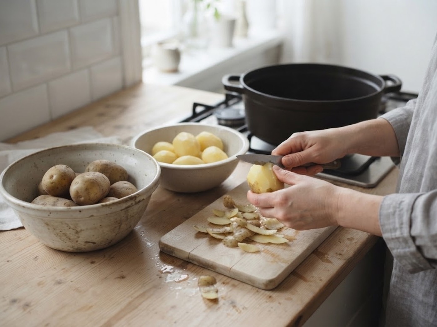 Polpo e patate, passaggio 3