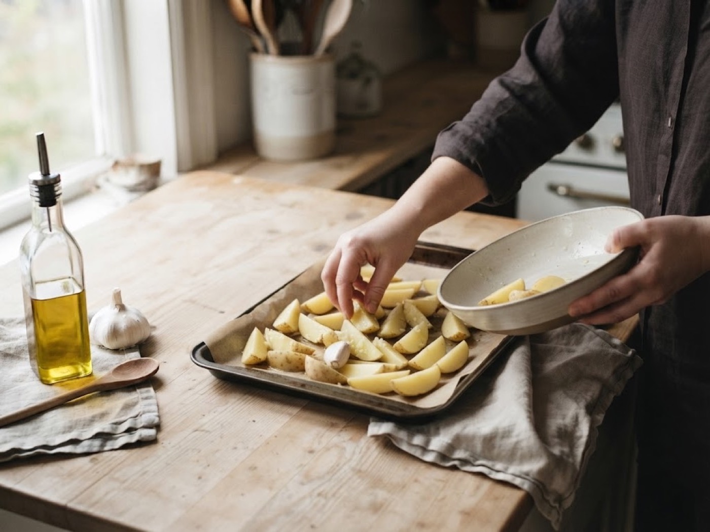 Patate al forno, passaggio 4