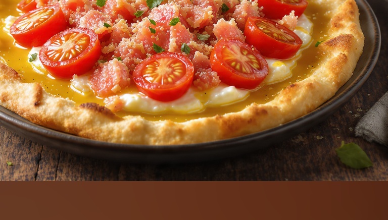 Friselle con mozzarella, pomodorini e tonno