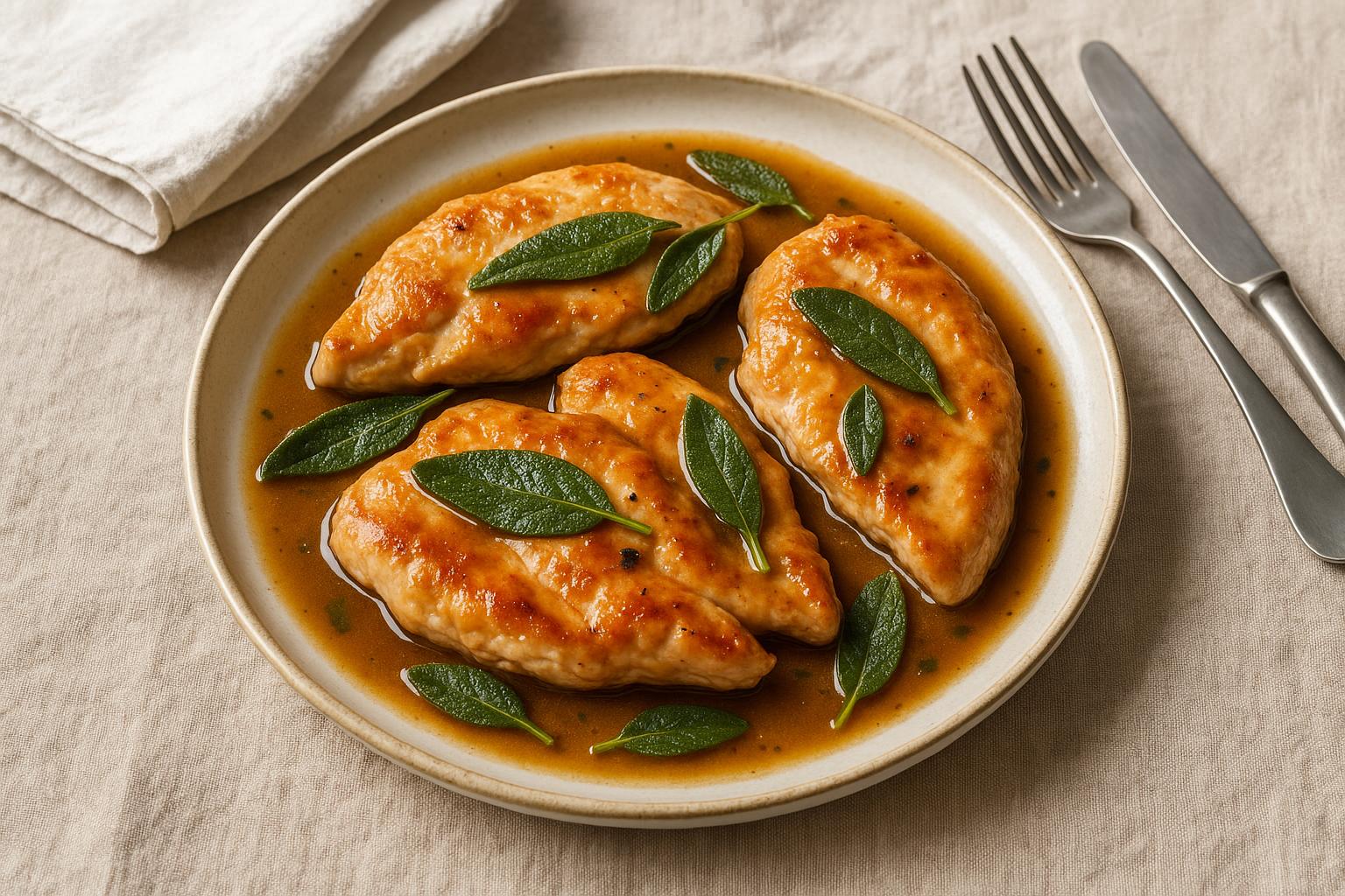 Pollo Marsala e salvia