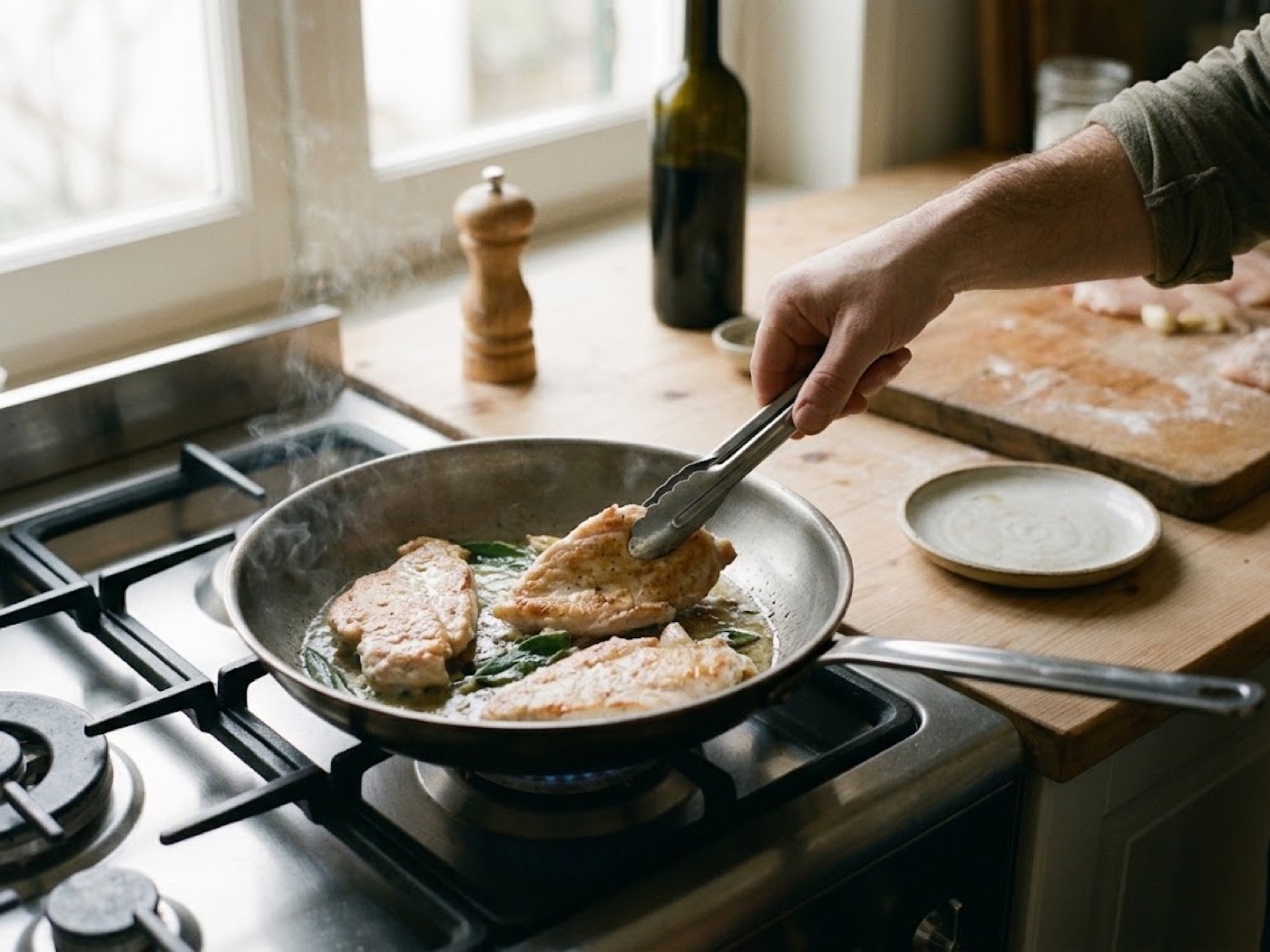 Pollo Marsala e salvia, passaggio 3