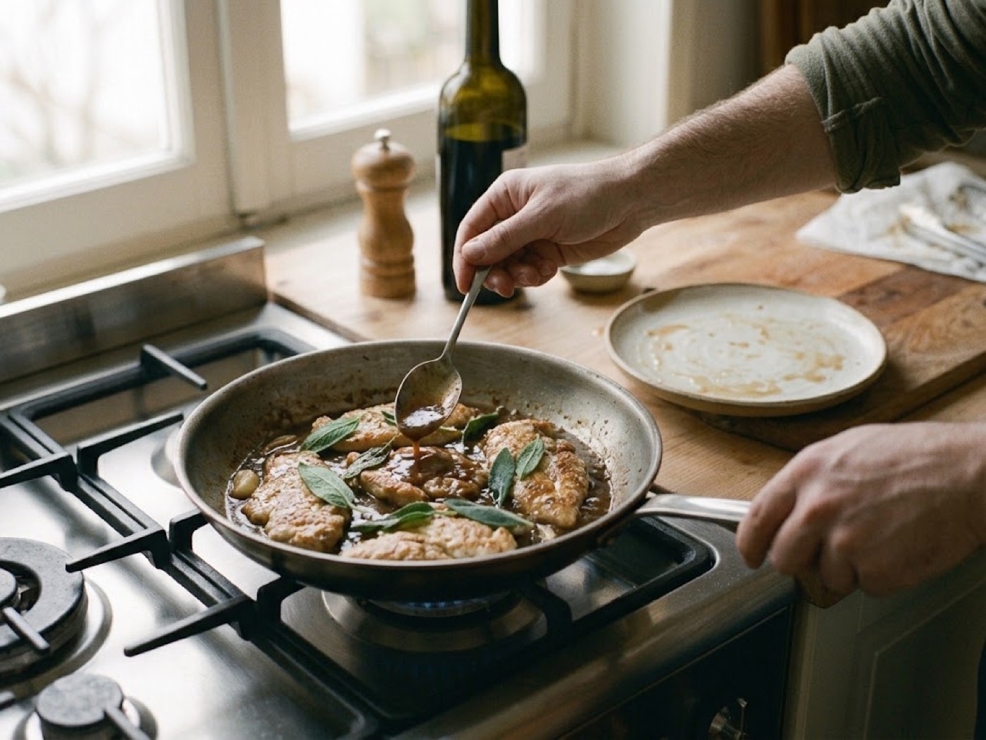 Pollo Marsala e salvia, passaggio 6