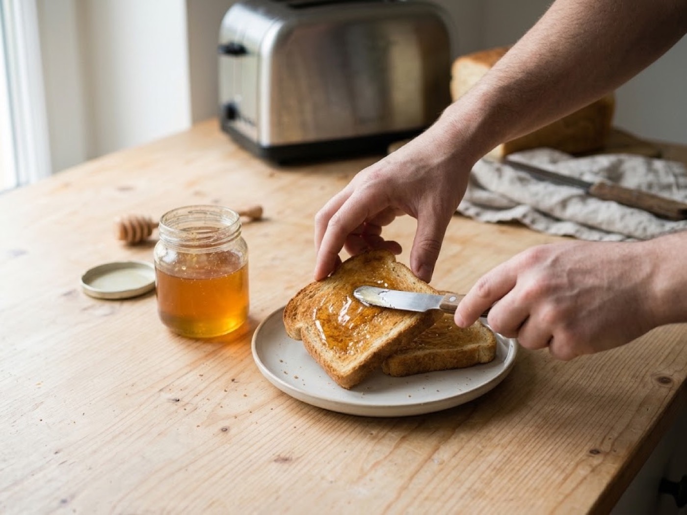 Pane tostato e miele, passaggio 4