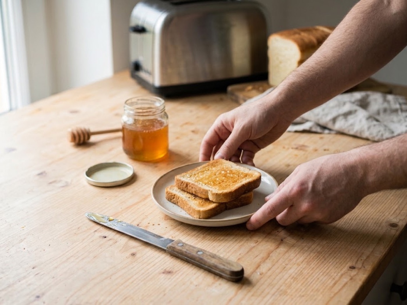Pane tostato e miele, passaggio 5