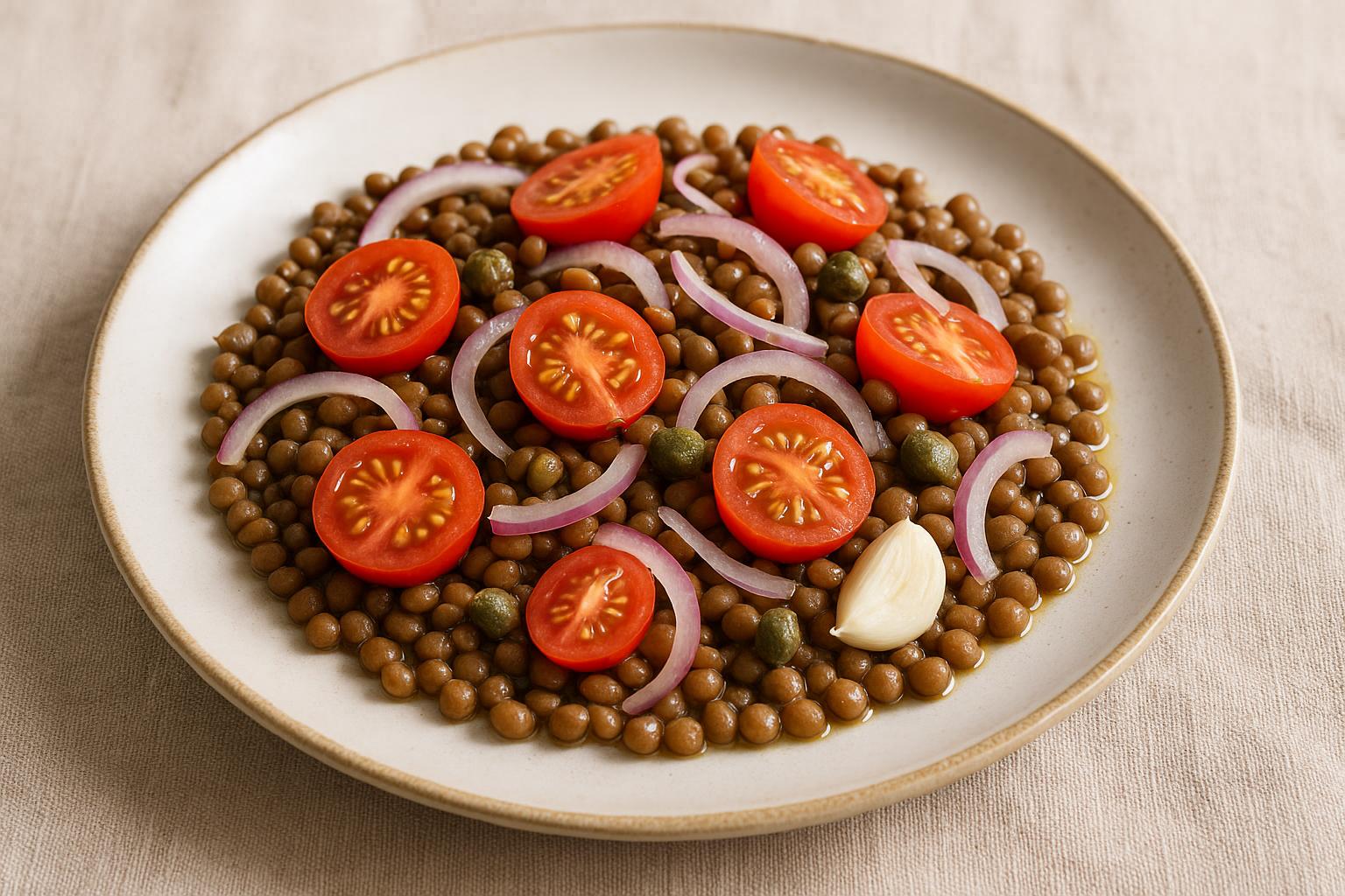 Insalata light di lenticchie