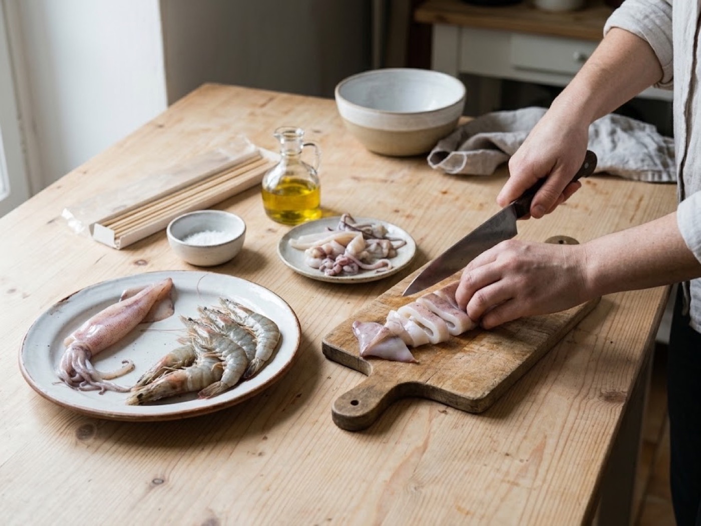 Spiedini di pesce alla griglia, passaggio 3