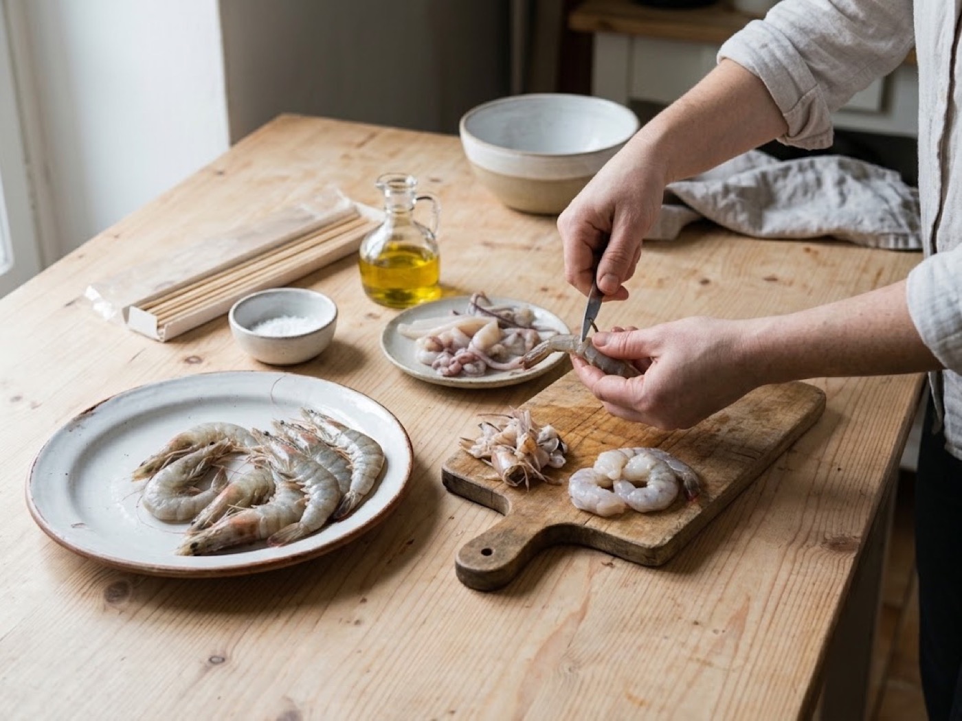 Spiedini di pesce alla griglia, passaggio 4