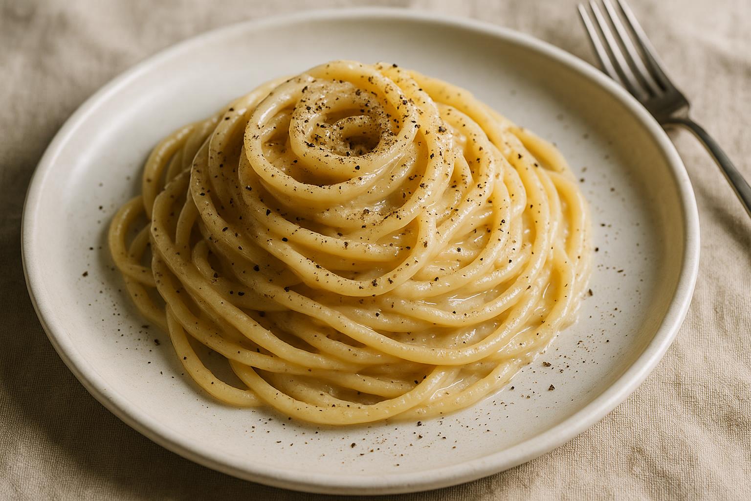 Pasta cacio e pepe