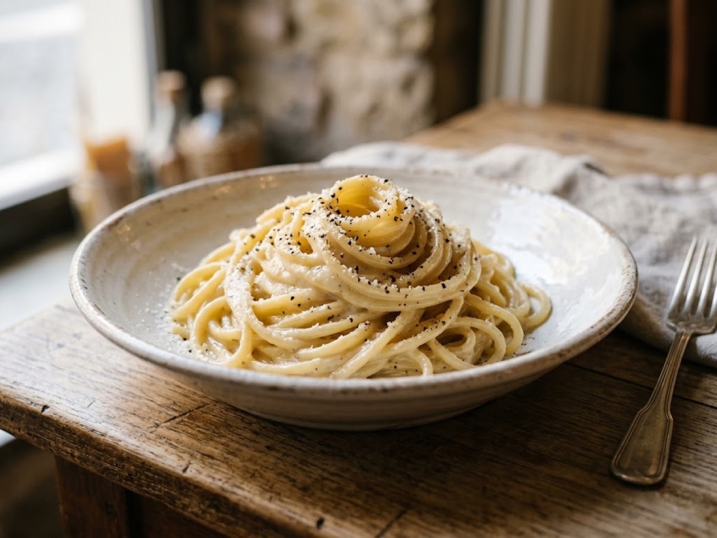Pasta cacio e pepe