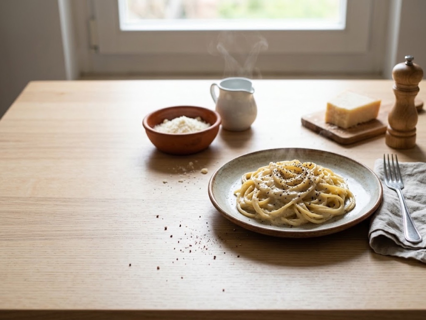 Pasta cacio e pepe, passaggio 7