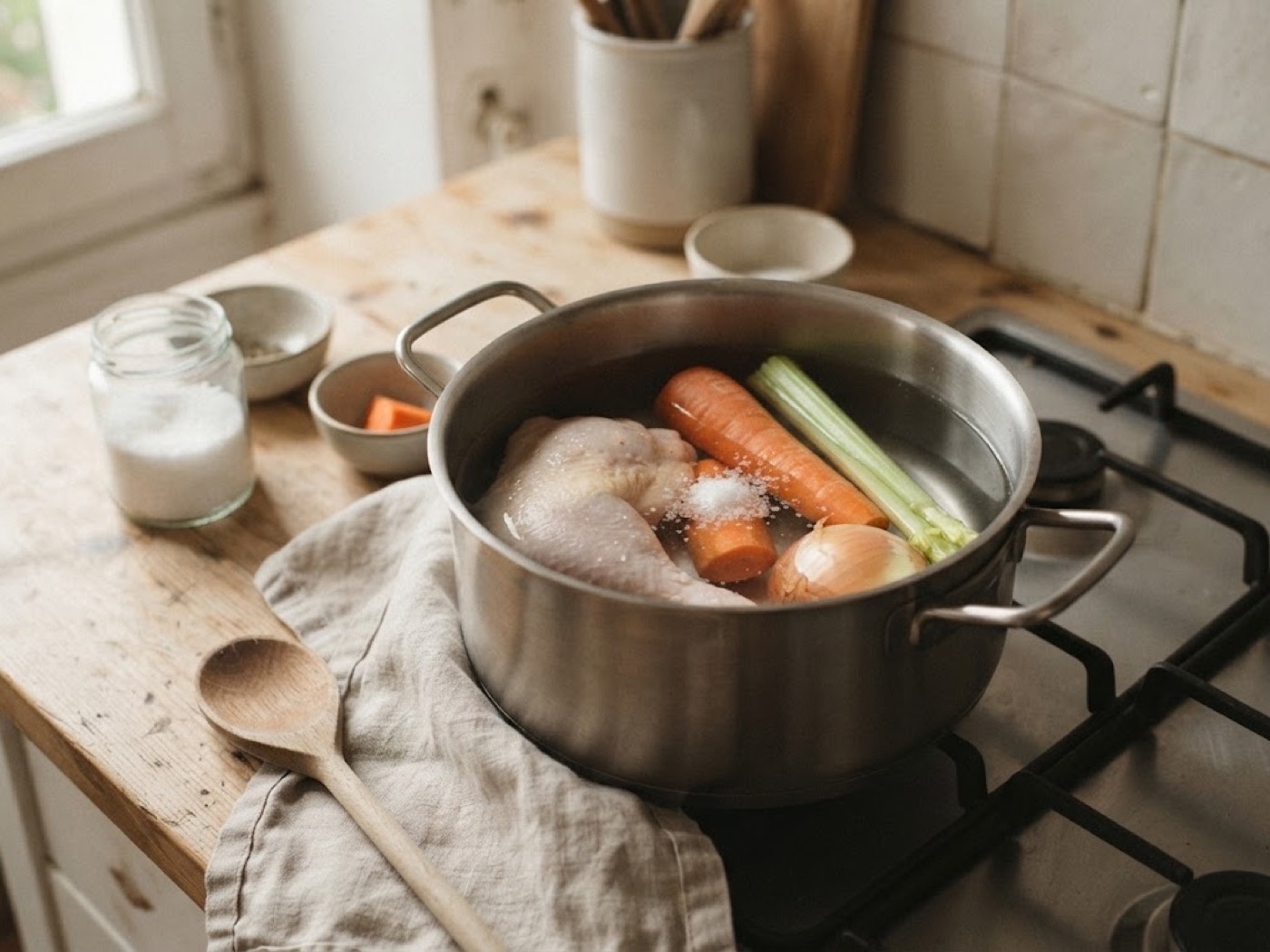 Pastina in Brodo, passaggio 1