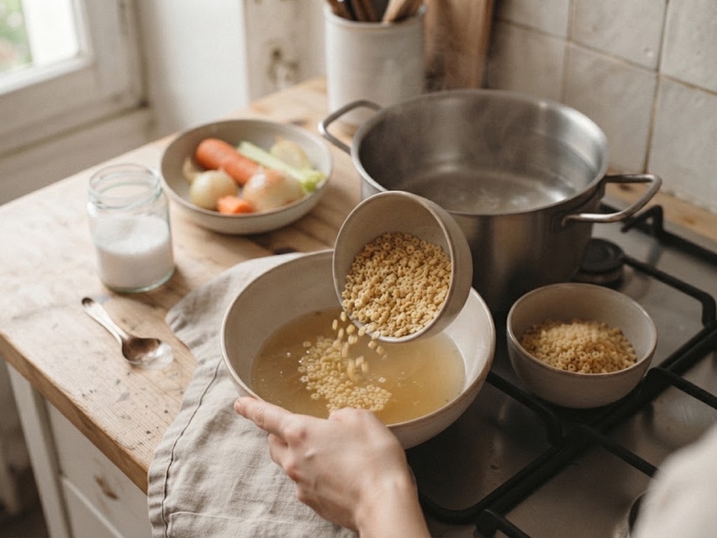 Pastina in Brodo, passaggio 3