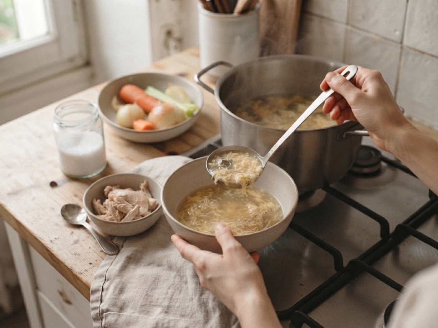 Pastina in Brodo, passaggio 5