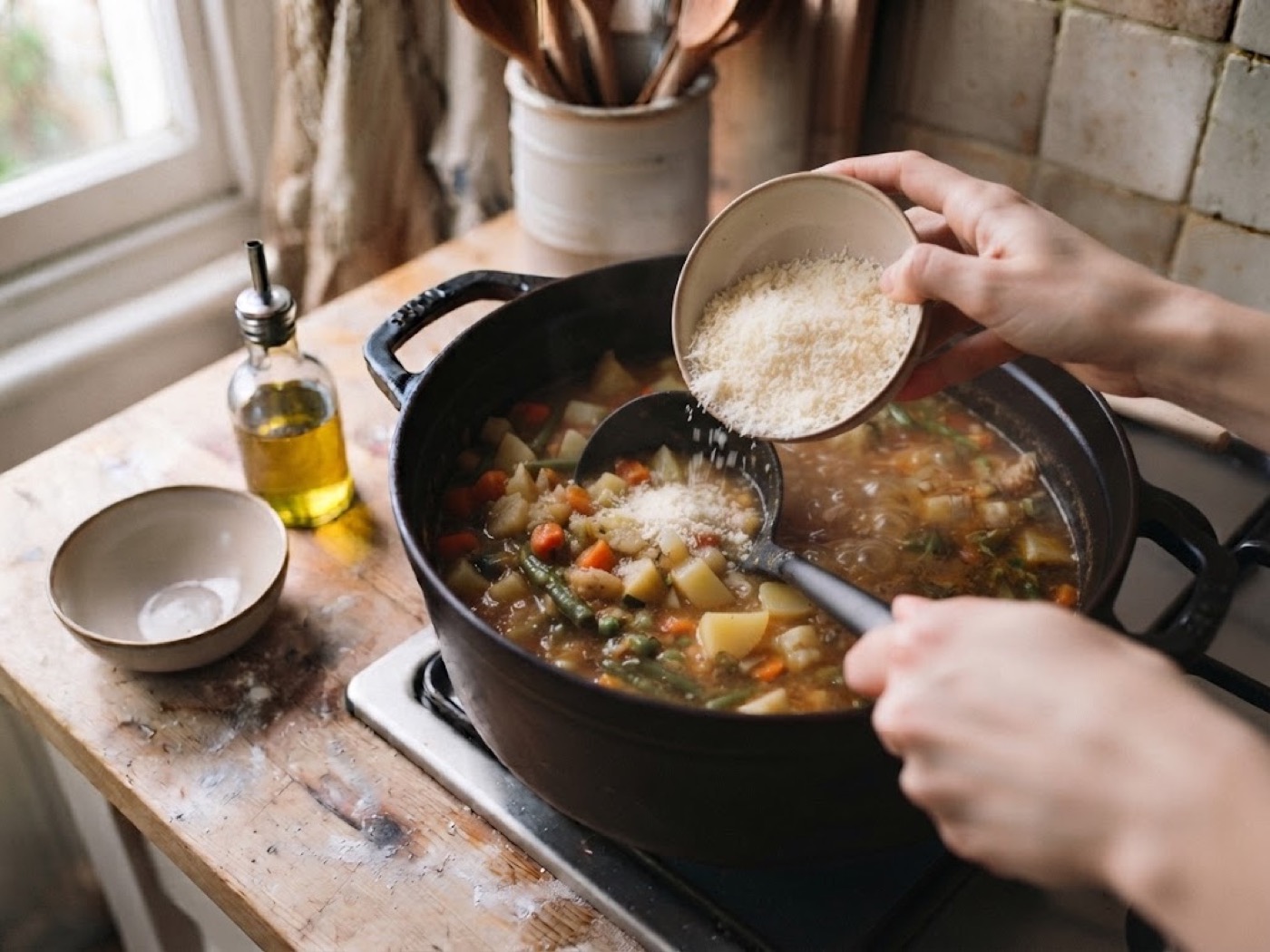 Minestrone, passaggio 6