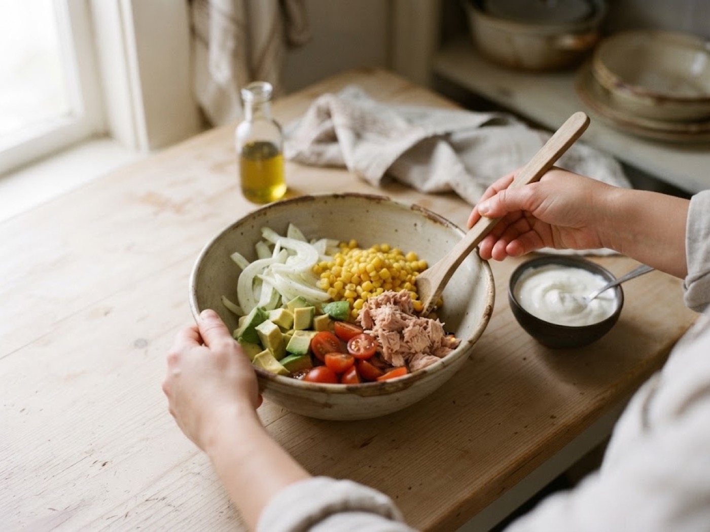 Insalata di tonno, passaggio 4