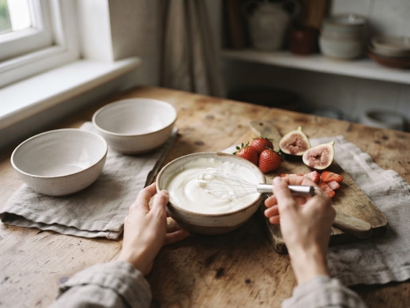 Yogurt greco con frutta fresca, passaggio 3