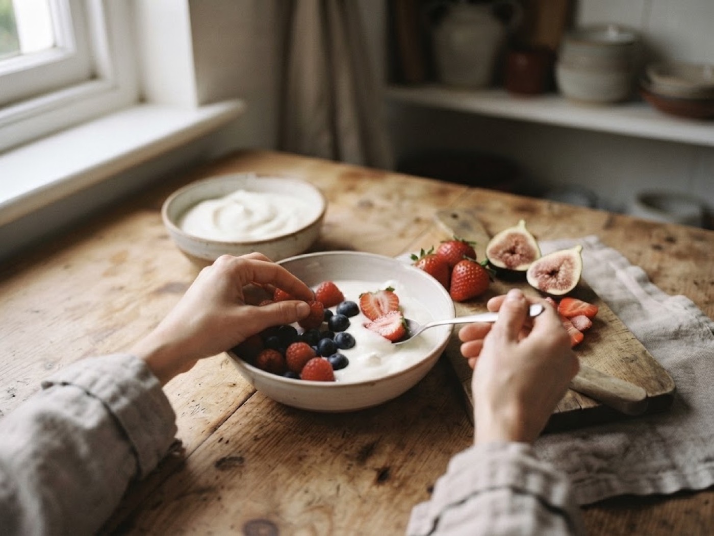 Yogurt greco con frutta fresca, passaggio 4