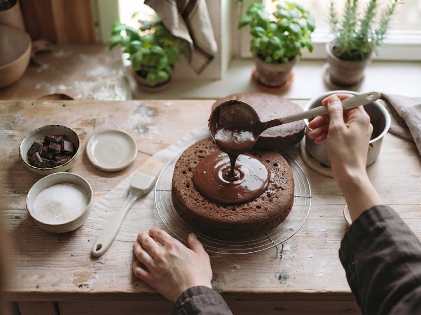 Torta Moretta con Cioccolato Fondente, passaggio 13