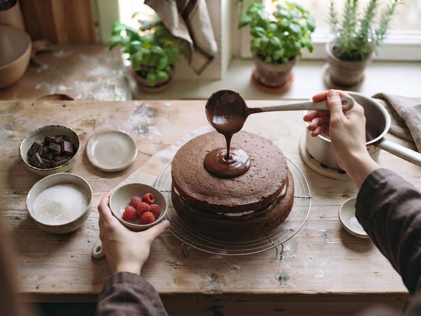 Torta Moretta con Cioccolato Fondente, passaggio 16