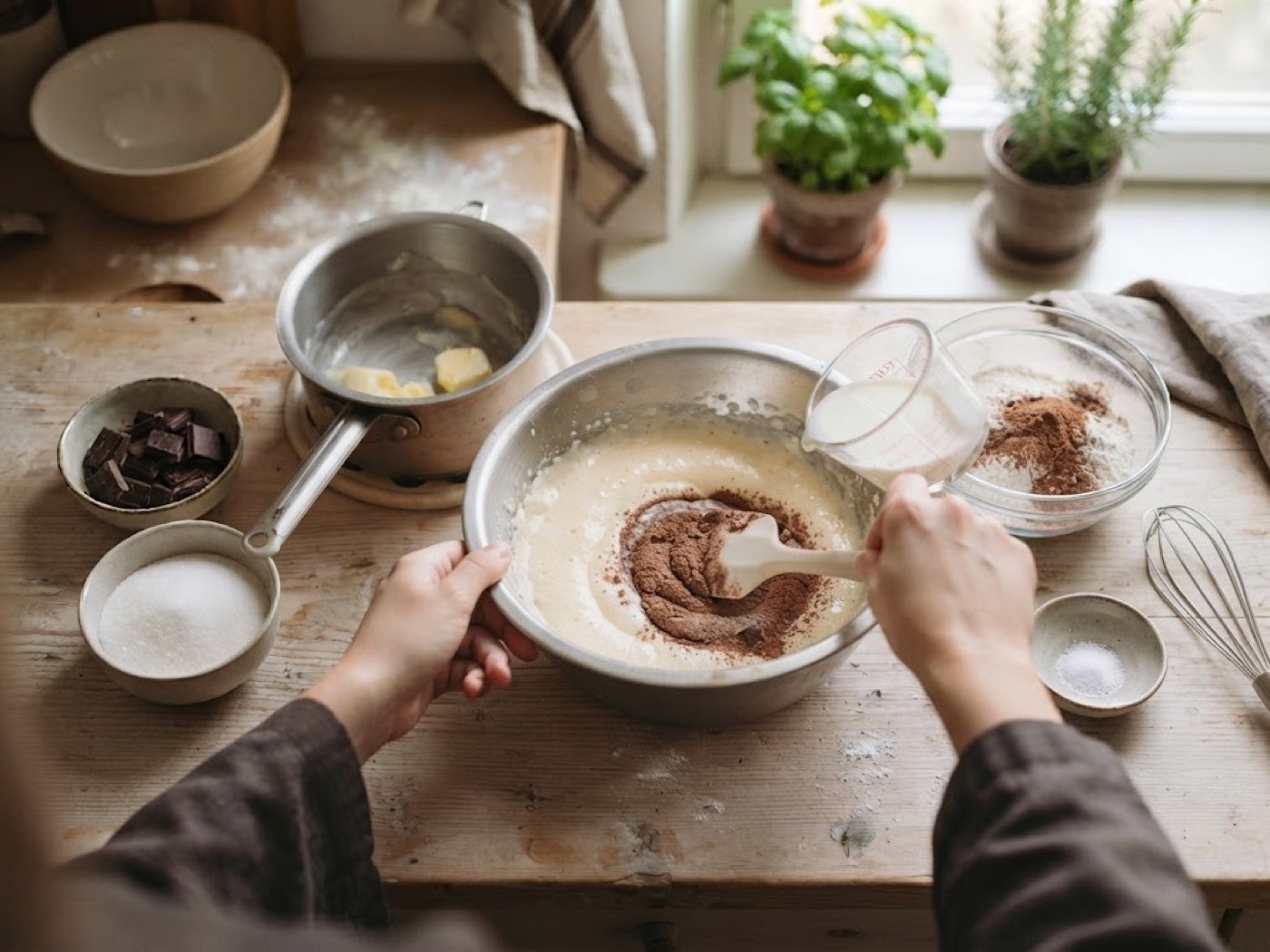 Torta Moretta con Cioccolato Fondente, passaggio 6
