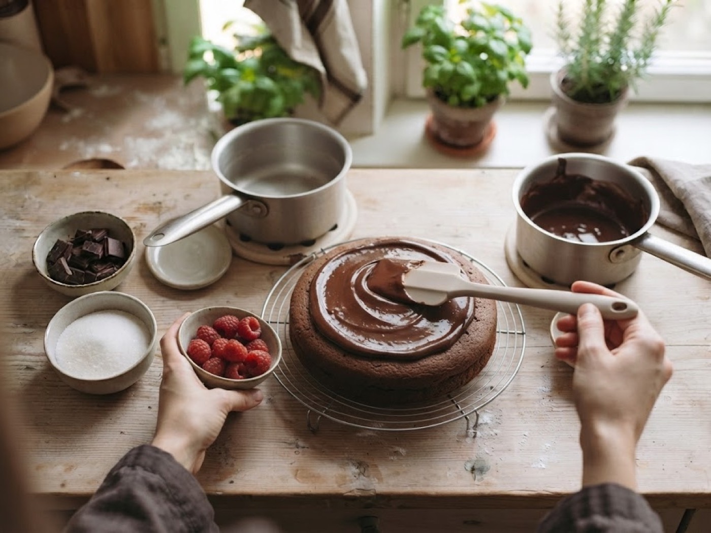 Torta Moretta con Cioccolato Fondente, passaggio 9