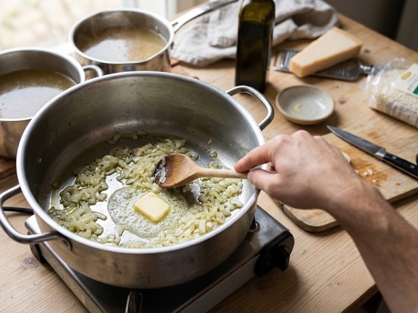 Risotto alla parmigiana, passaggio 3