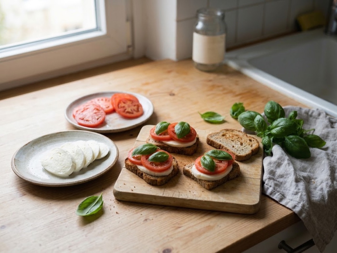 Pomodoro e mozzarella, passaggio 5