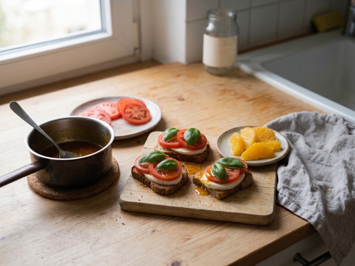 Pomodoro e mozzarella, passaggio 6
