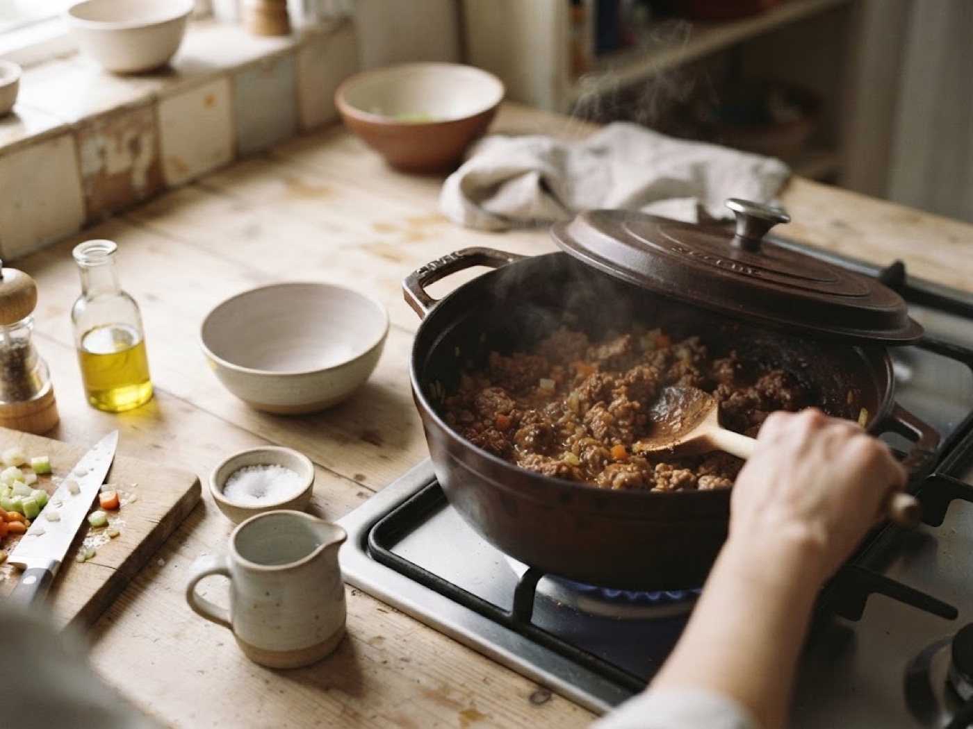 Pasta al Ragù, passaggio 3