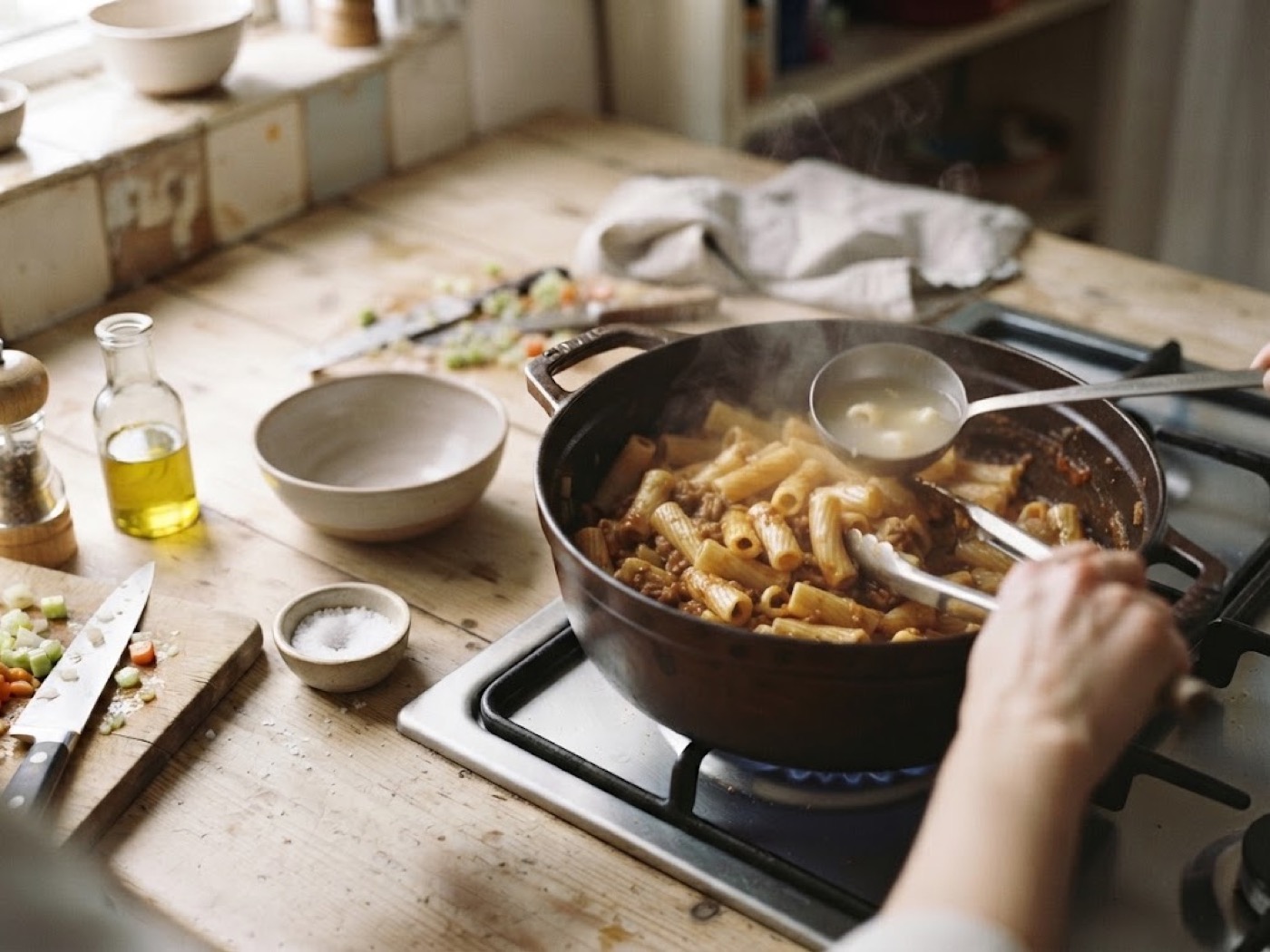 Pasta al Ragù, passaggio 5
