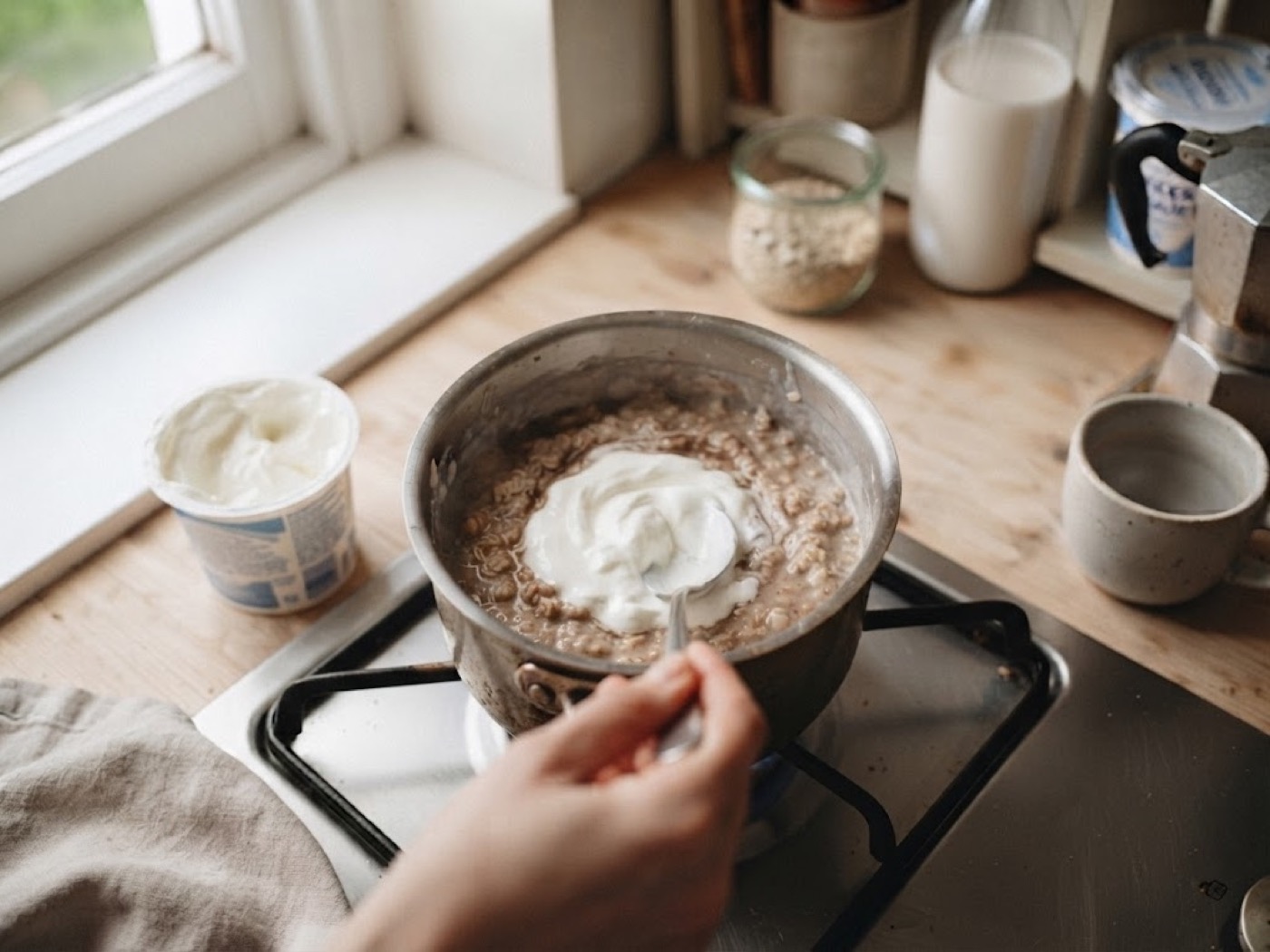 Porridge con caffè e biscotti, passaggio 5