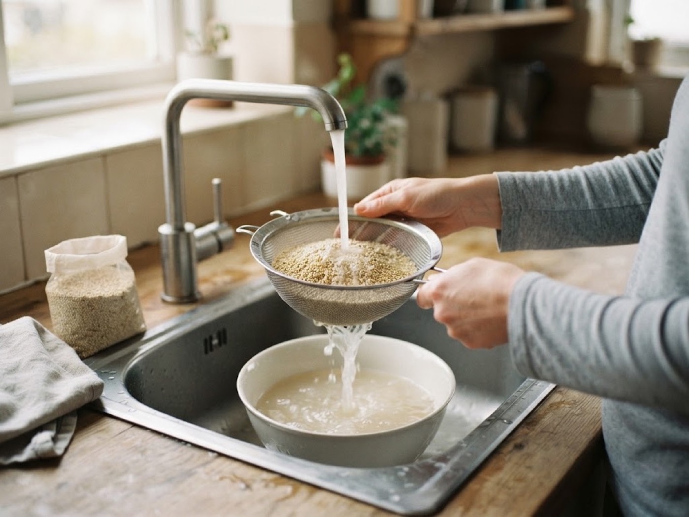 Quinoa, passaggio 1