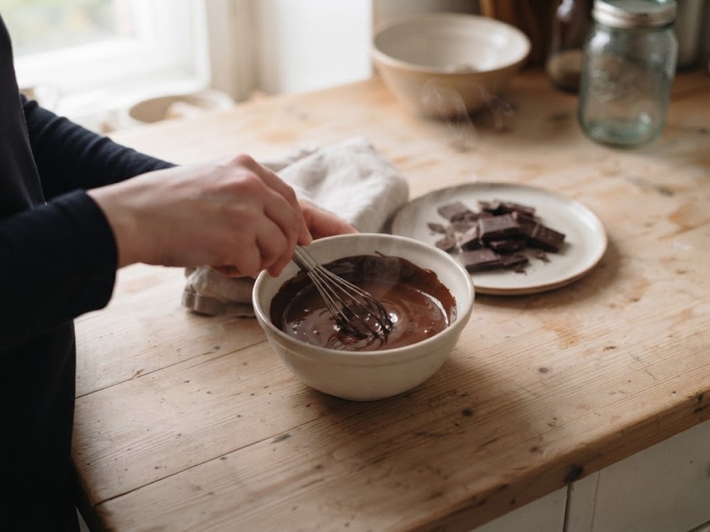 Torta mele e cioccolato, passaggio 4