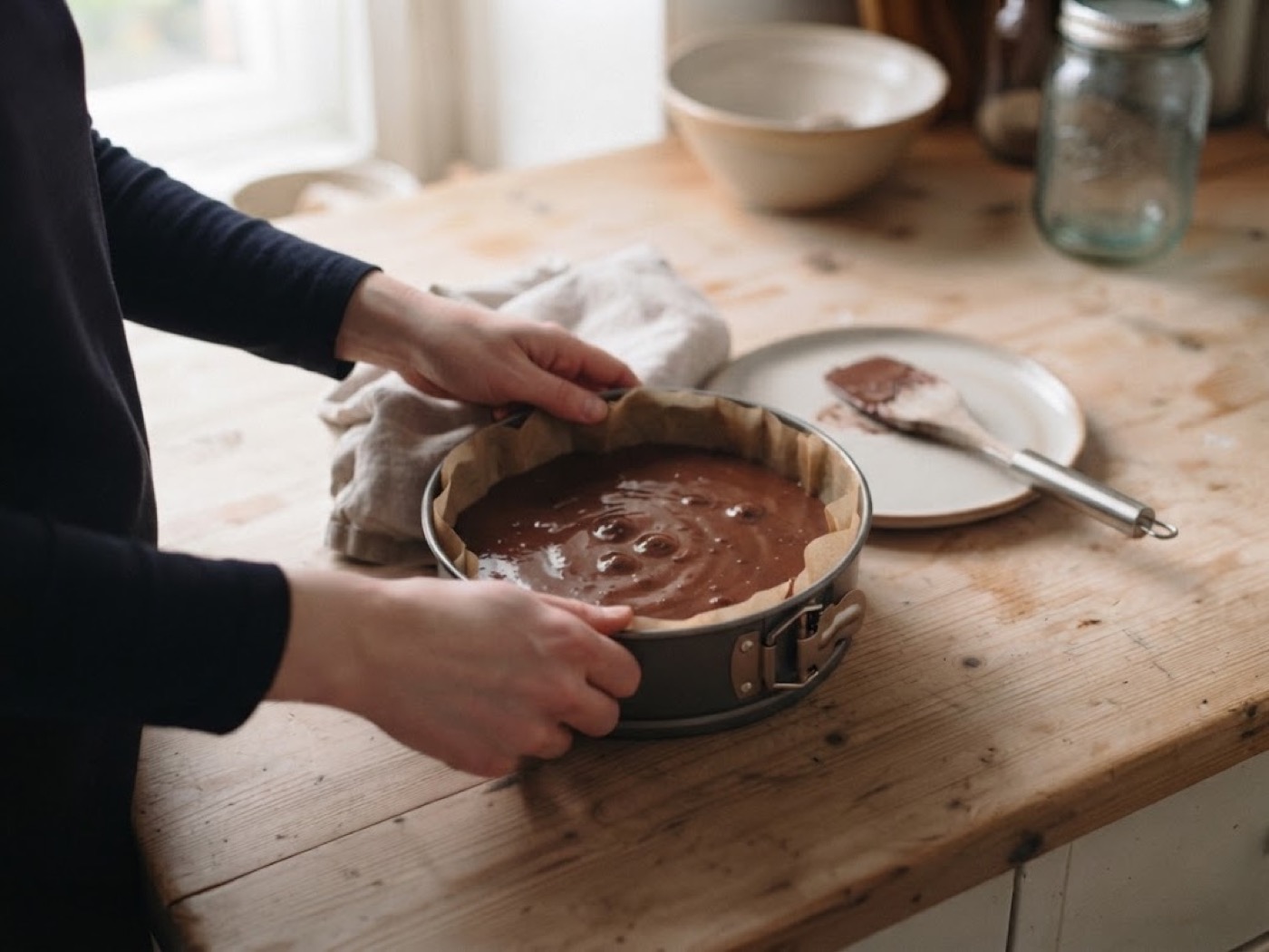 Torta mele e cioccolato, passaggio 6