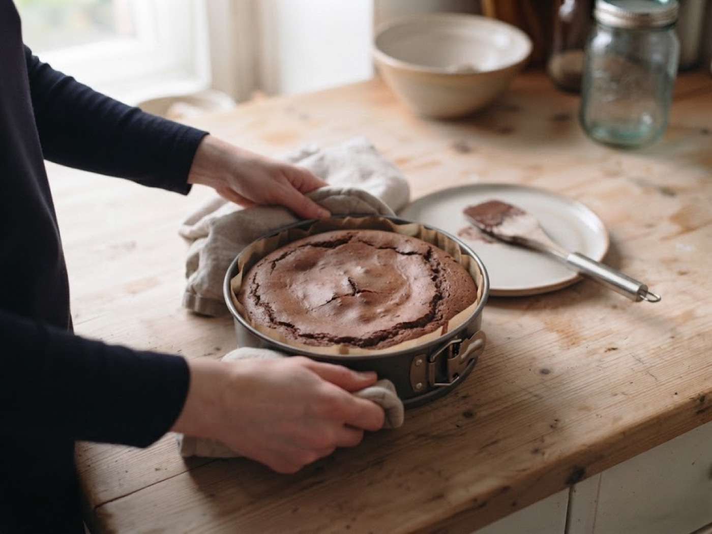 Torta mele e cioccolato, passaggio 7
