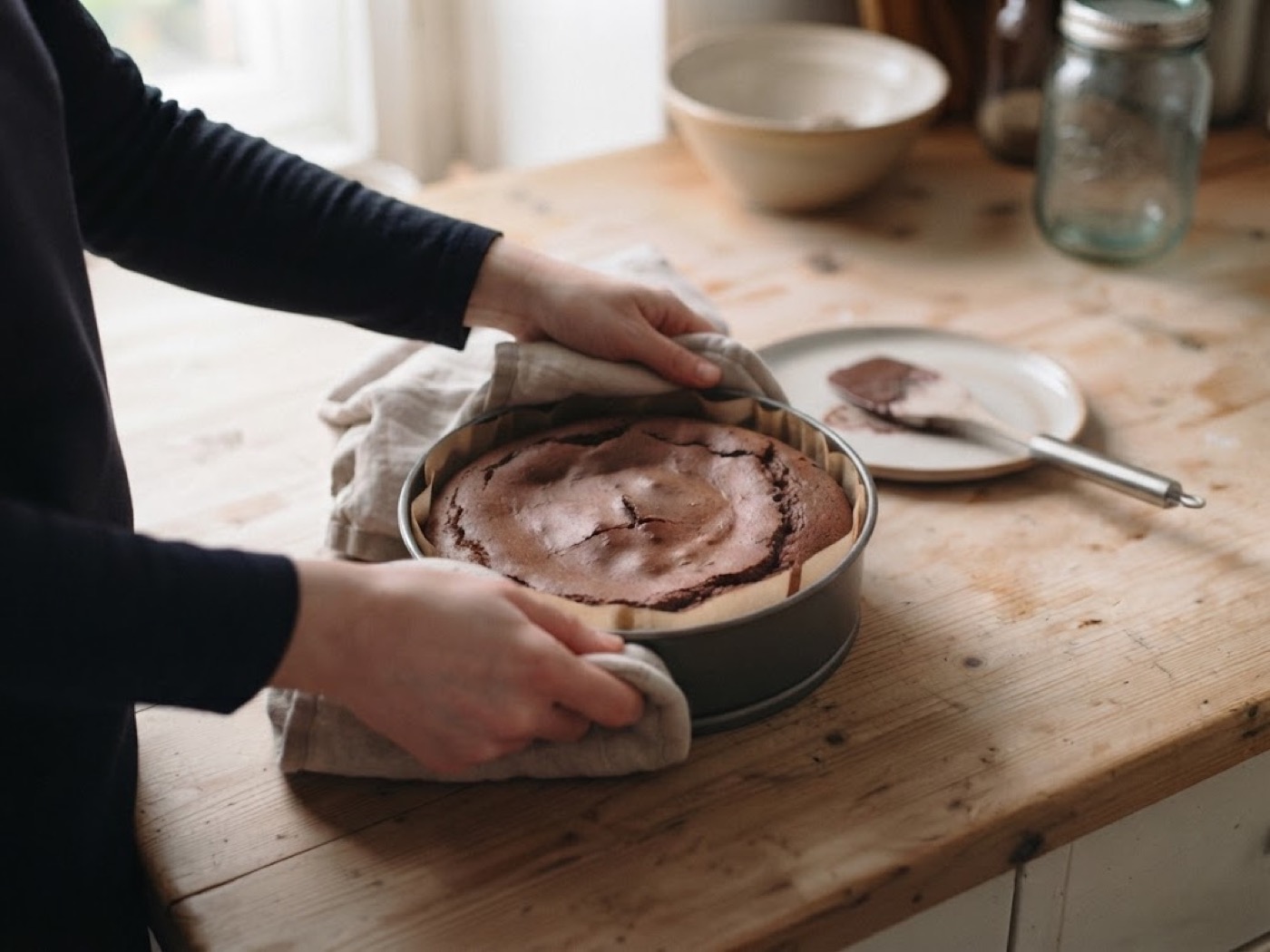 Torta mele e cioccolato, passaggio 8