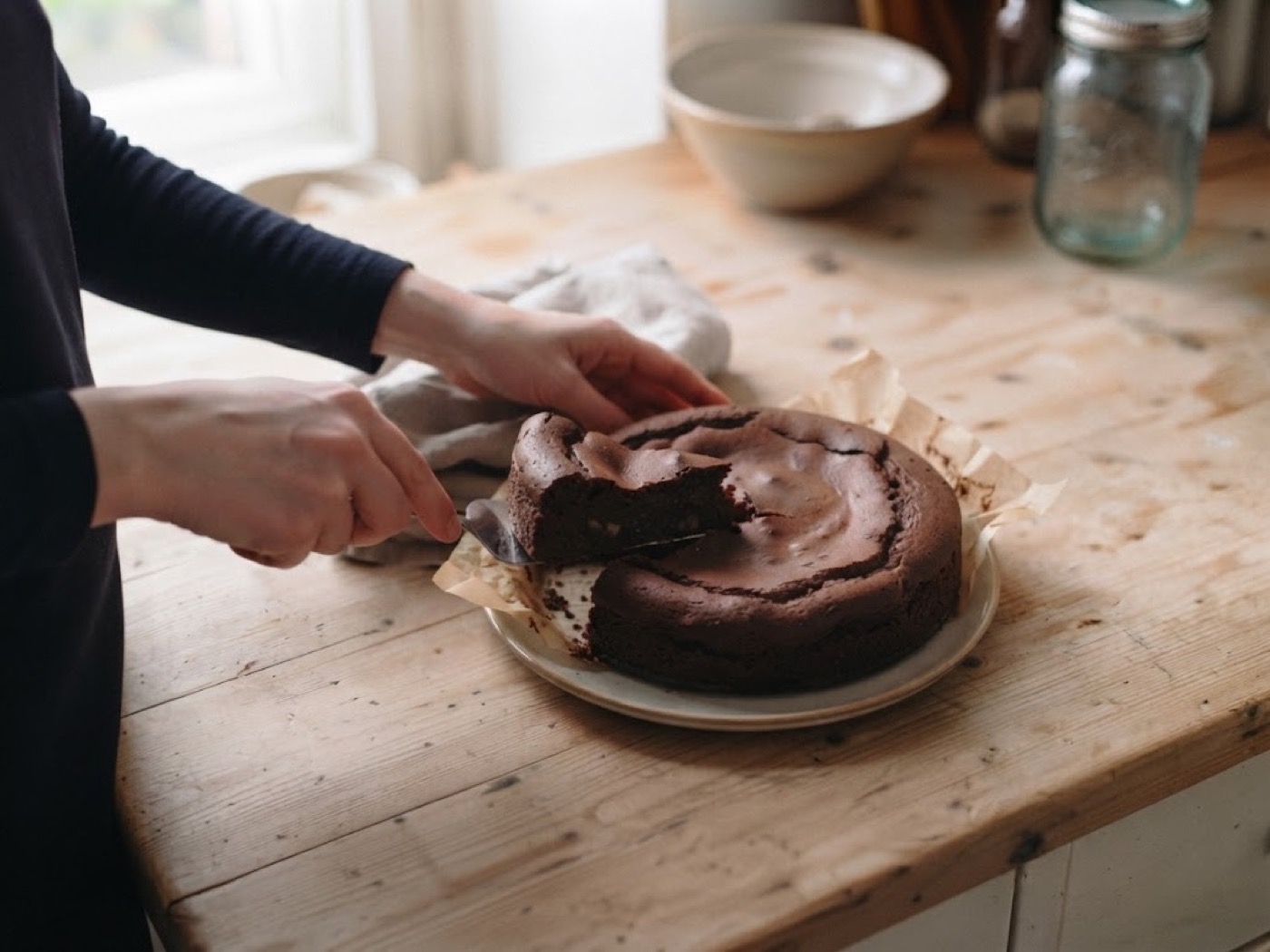 Torta mele e cioccolato, passaggio 9