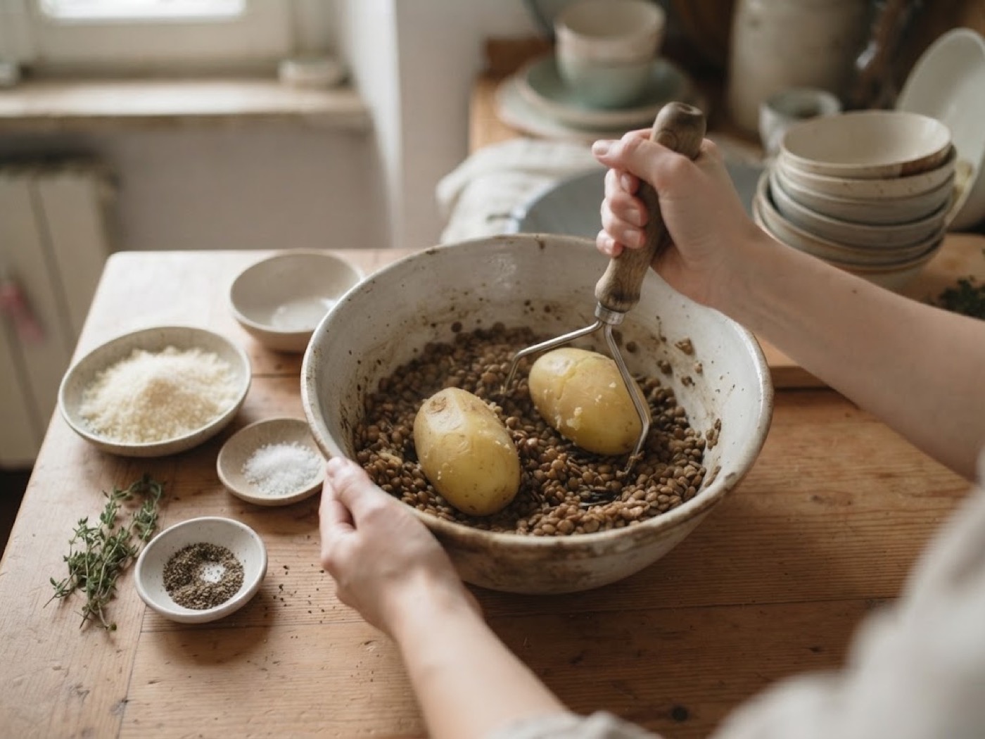 Polpette di lenticchie, passaggio 3