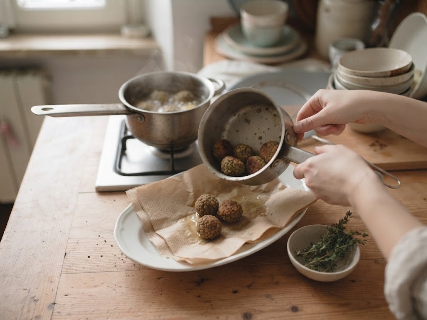 Polpette di lenticchie, passaggio 7