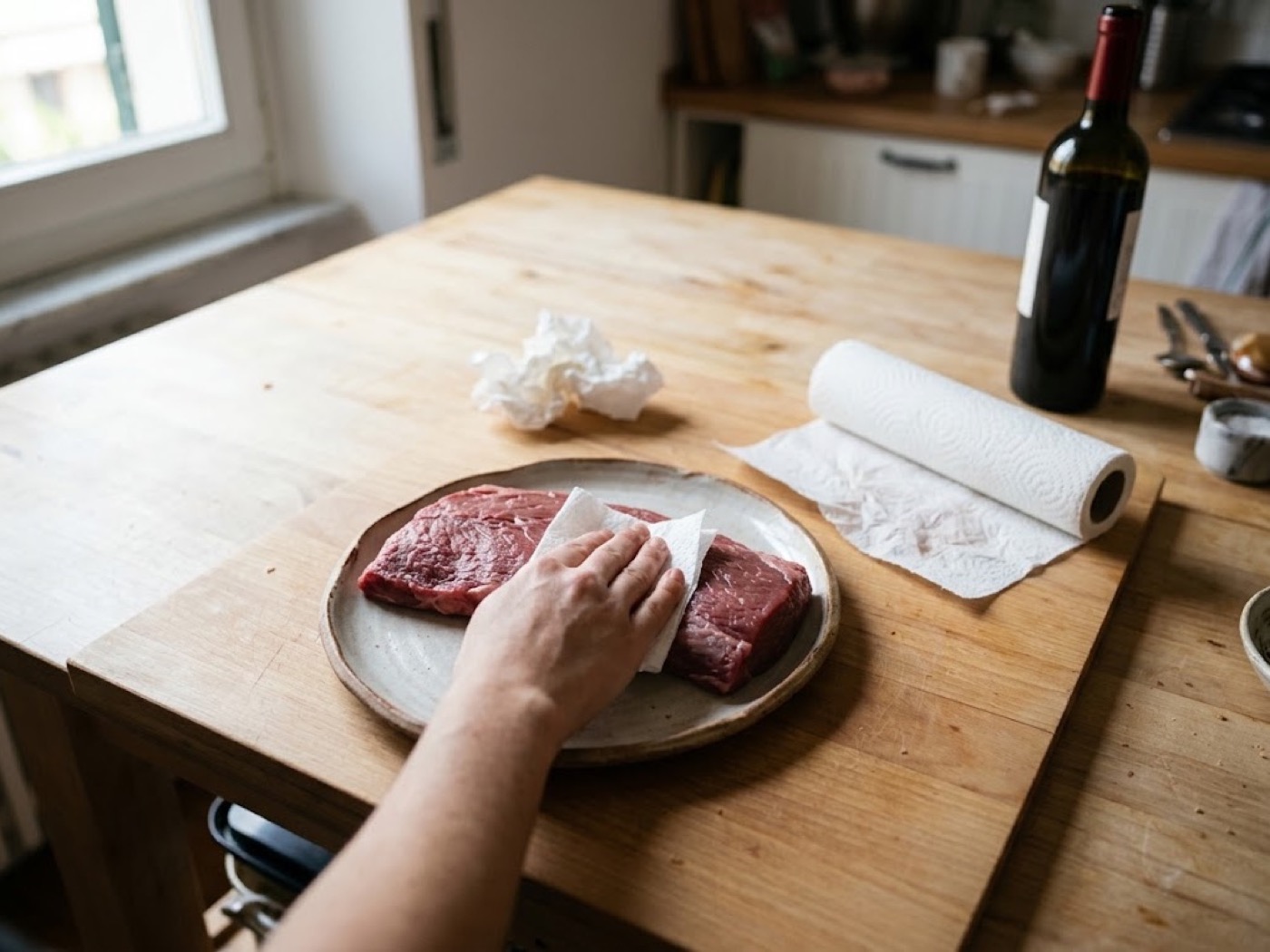 Sotto filetto alla piastra, passaggio 1