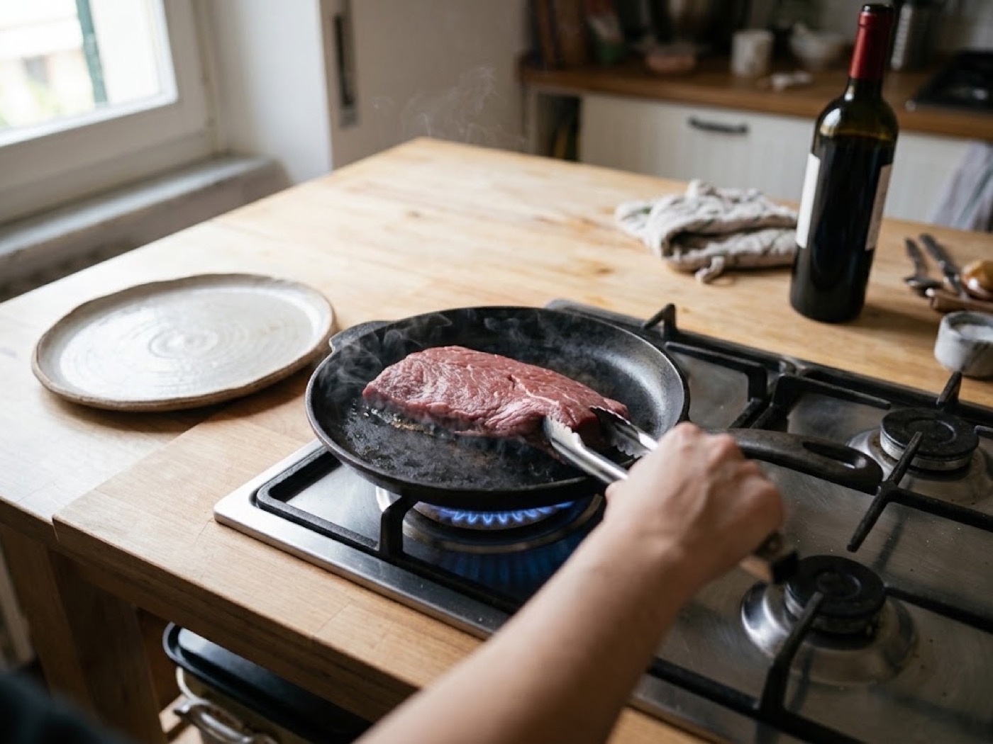 Sotto filetto alla piastra, passaggio 3