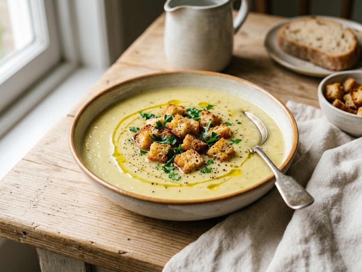 Vellutata di porri e patate, ricetta