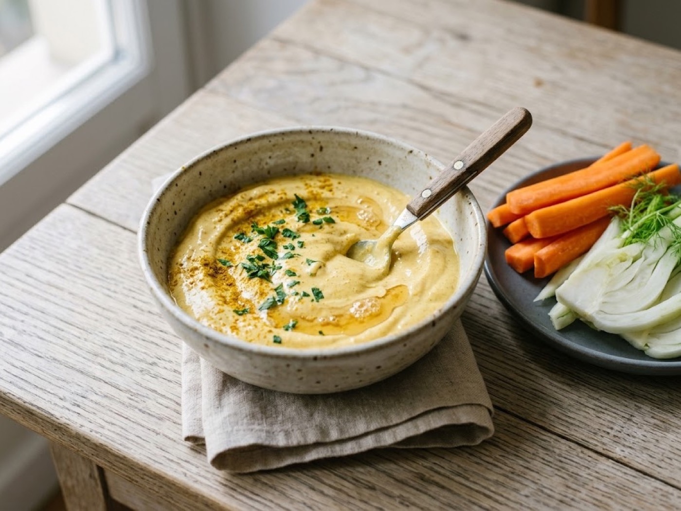 Crema di yogurt al curry