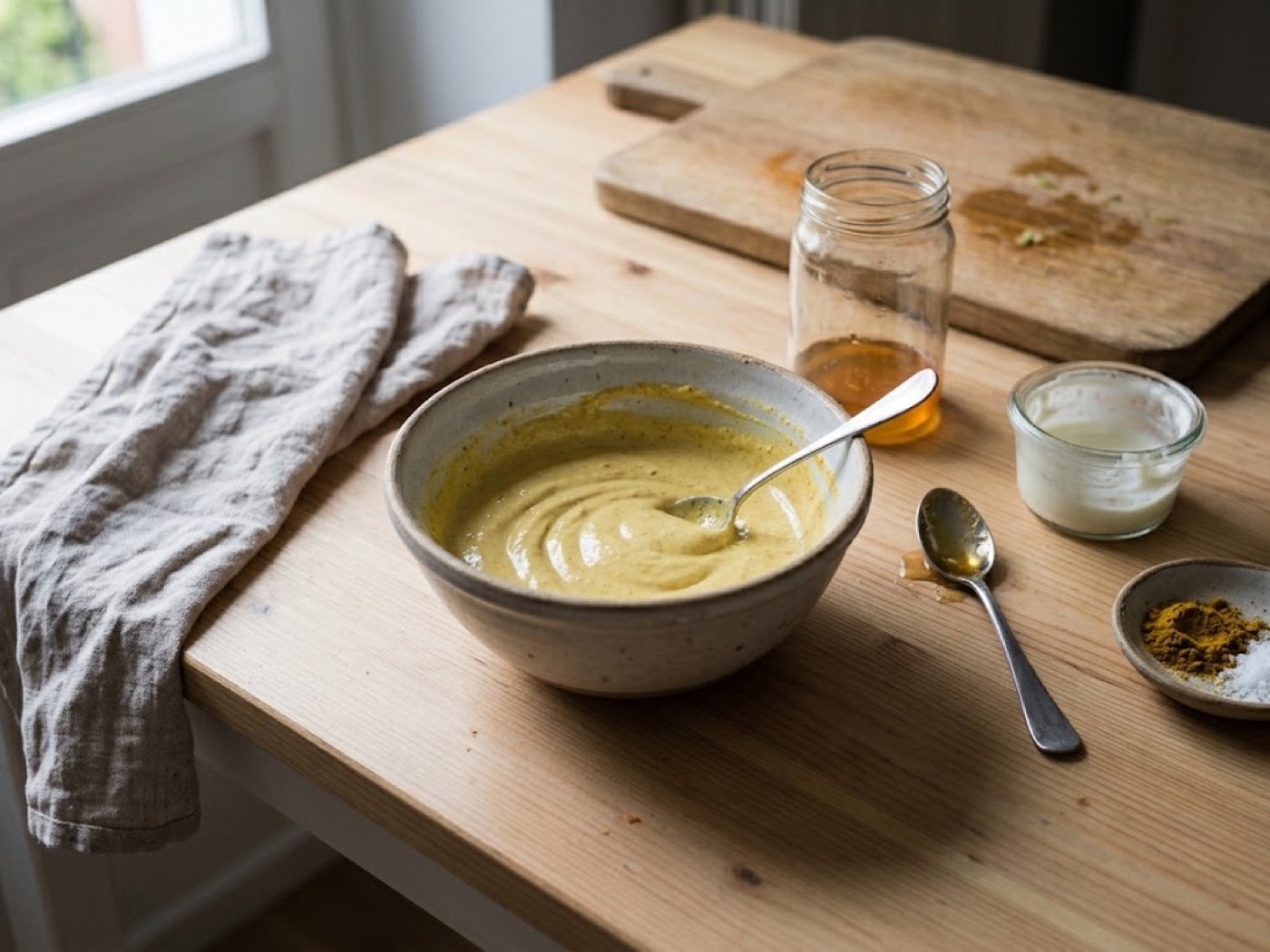 Crema di yogurt al curry, passaggio 3