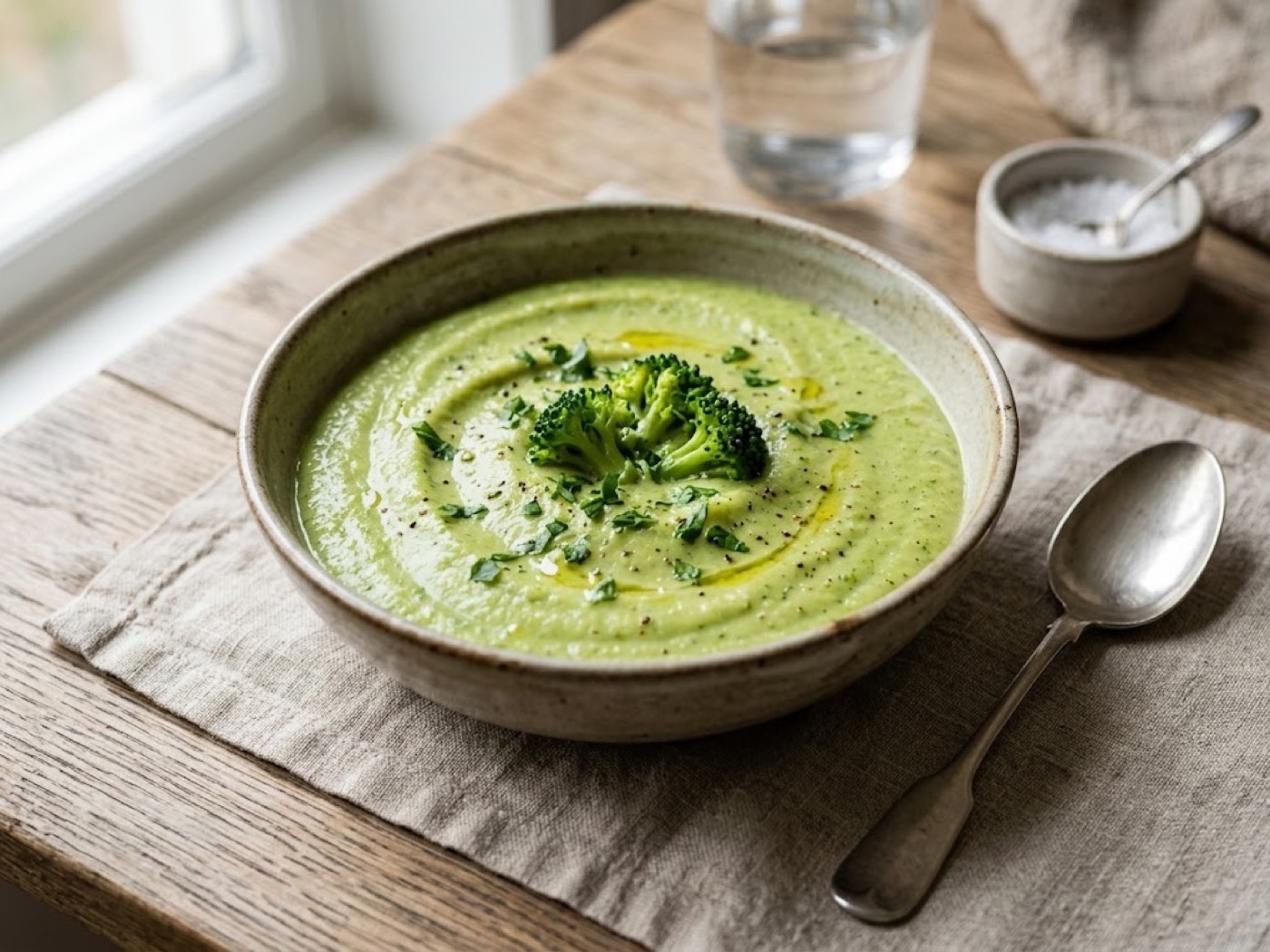 Purè light di broccoli