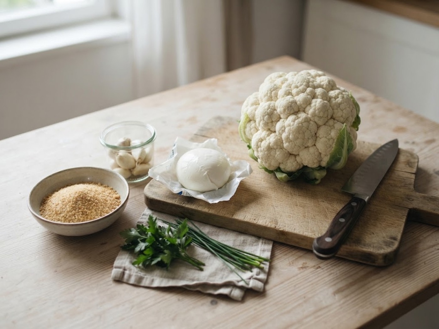Cavolfiore gratin light, passaggio 1