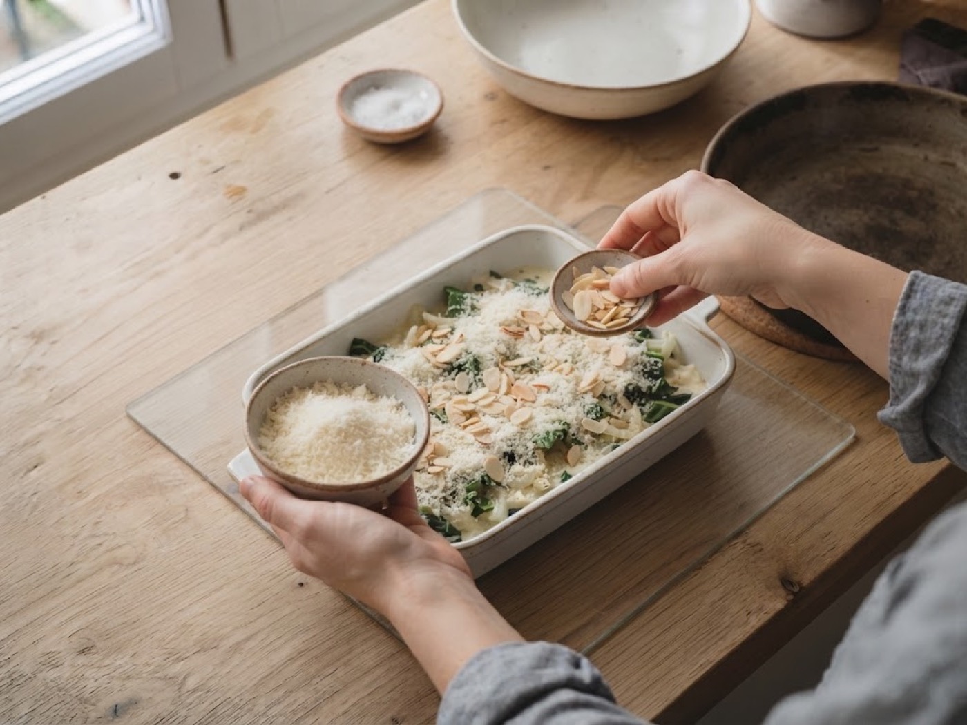 Bietole gratinate al forno, passaggio 7