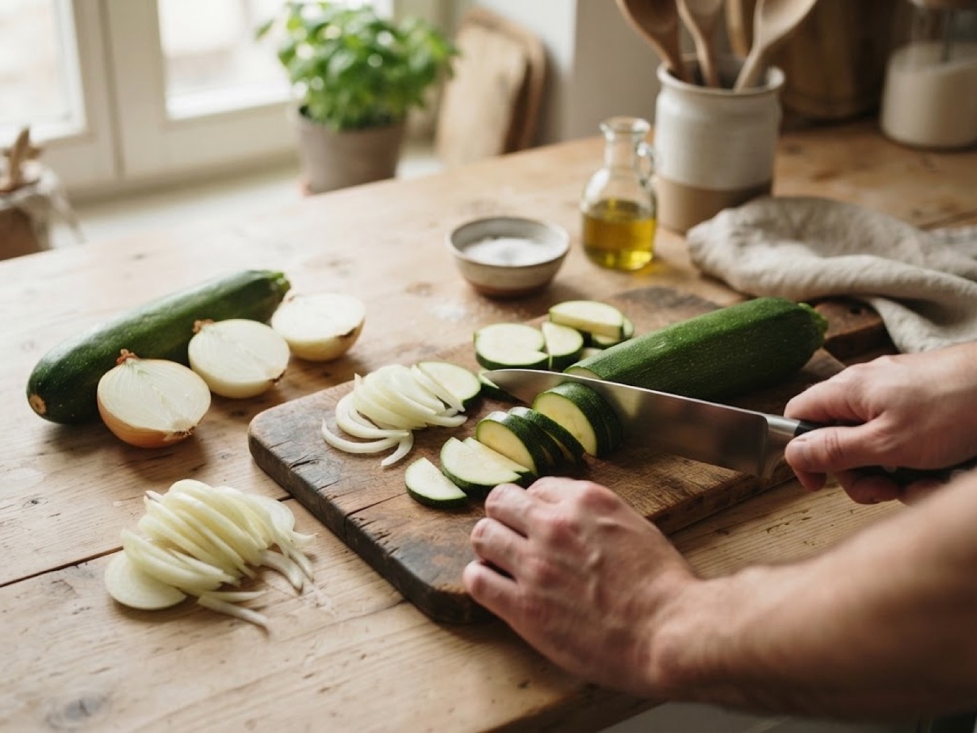Zucchine, passaggio 1