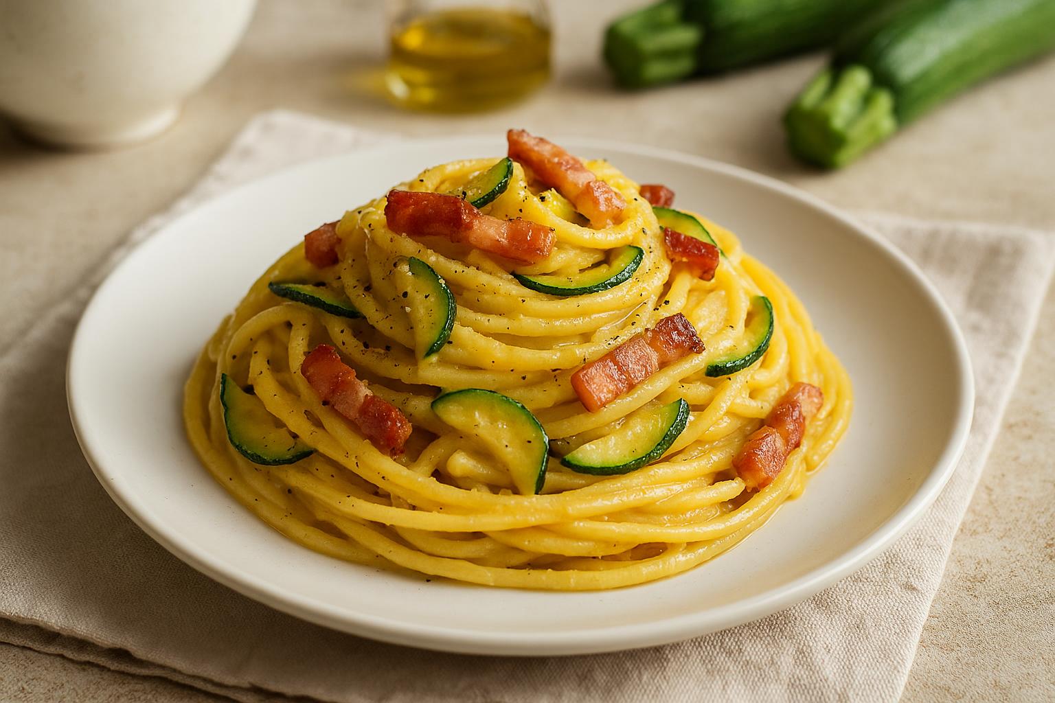 Carbonara di zucchine