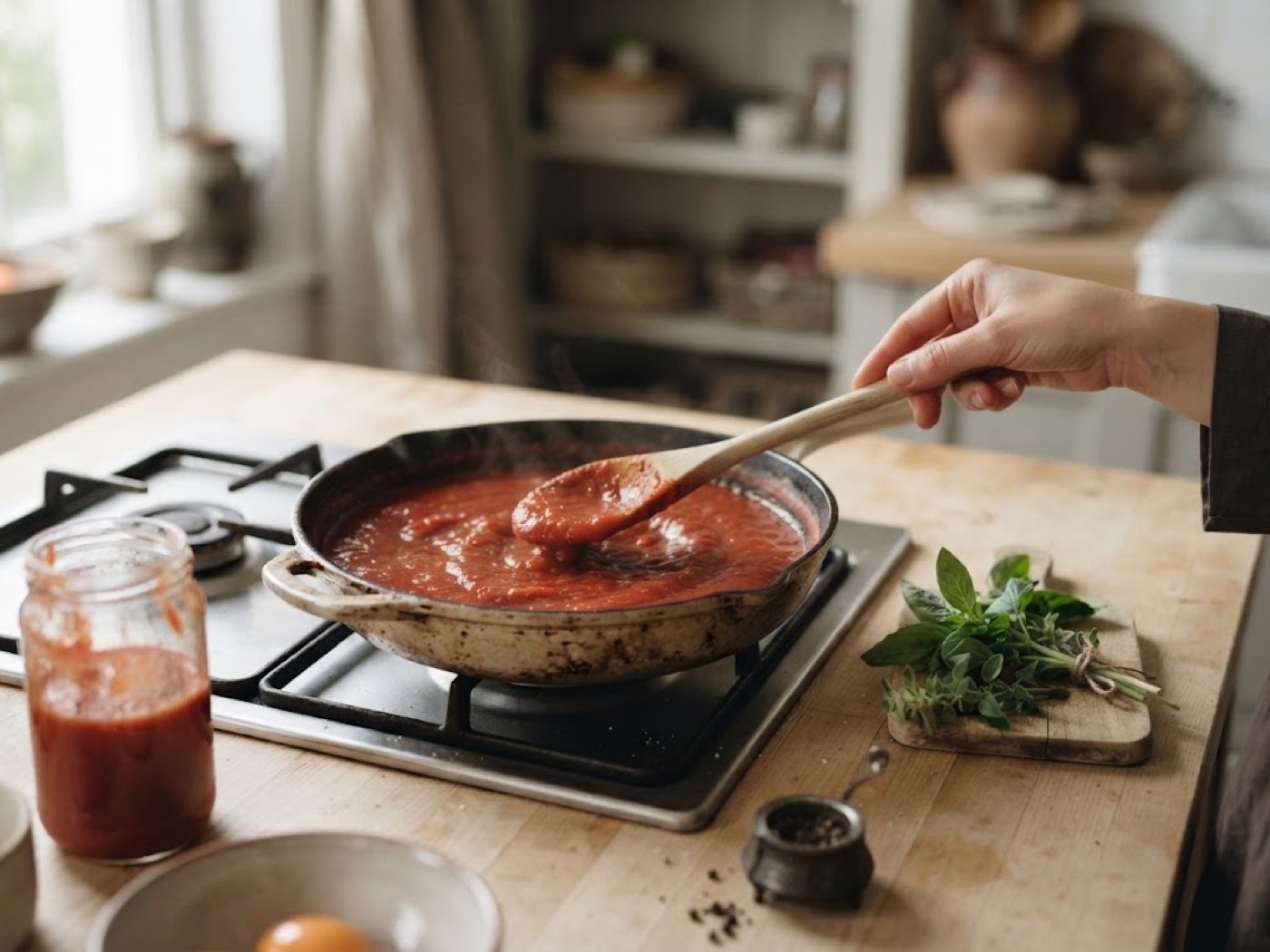 Uova al Pomodoro, passaggio 2